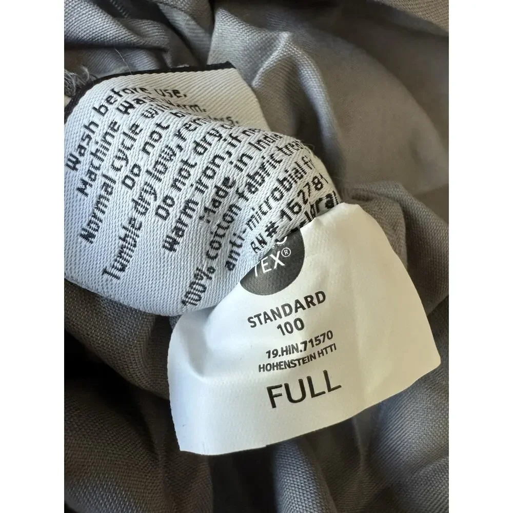 Miracle Made Cooling Antibacterial Deep Fitted Supima Cotton Sheet Set Full Gray